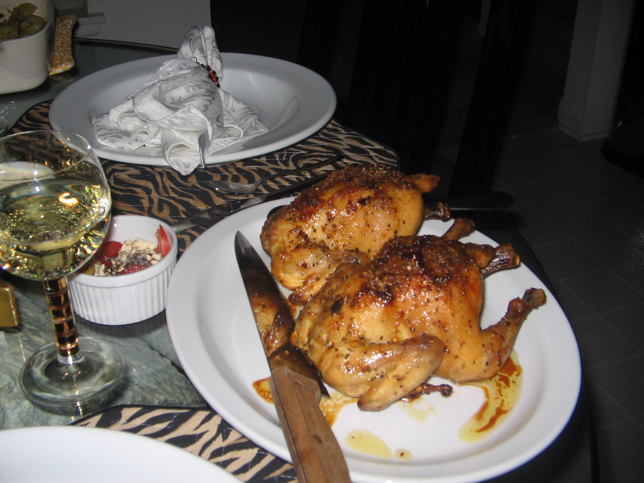 Cornish Hens with a Chardonnay Mushroom and Onion Sauce picture